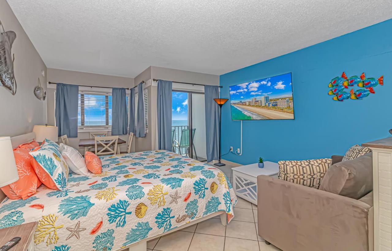 Ocean Front Studio With Panoramic Views! Palace Resort 1001 Myrtle Beach Exterior foto